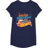 image:imageHot Wheels Birthday Confetti Sister of Birthday Girl TShirtNavy Blue