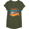 image:imageHot Wheels Birthday Confetti Sister of Birthday Girl TShirtOlive Green