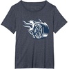 image:imageHot Wheels Blue Flaming Tire TShirtHeather Blue