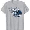 image:imageHot Wheels Blue Flaming Tire TShirtHeather Grey