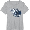 image:imageHot Wheels Blue Flaming Tire TShirtHeather Grey