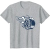 image:imageHot Wheels Blue Flaming Tire TShirtHeather Grey