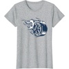 image:imageHot Wheels Blue Flaming Tire TShirtHeather Grey