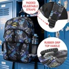image:imageHot Wheels Cars amp Titles AllOver Print 16 Backpack amp Lunch Kit SetBatman Black