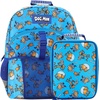 image:imageHot Wheels Cars amp Titles AllOver Print 16 Backpack amp Lunch Kit SetDog Man AOP Blue