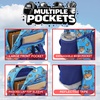image:imageHot Wheels Cars amp Titles AllOver Print 16 Backpack amp Lunch Kit SetDog Man AOP Blue