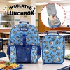 image:imageHot Wheels Cars amp Titles AllOver Print 16 Backpack amp Lunch Kit SetDog Man AOP Blue