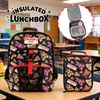 image:imageHot Wheels Cars amp Titles AllOver Print 16 Backpack amp Lunch Kit SetFive Nights Black