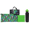 image:imageHot Wheels Cars amp Titles AllOver Print 16 Backpack amp Lunch Kit SetGreen