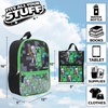 image:imageHot Wheels Cars amp Titles AllOver Print 16 Backpack amp Lunch Kit SetGreen
