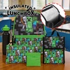 image:imageHot Wheels Cars amp Titles AllOver Print 16 Backpack amp Lunch Kit SetGreen