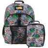 image:imageHot Wheels Cars amp Titles AllOver Print 16 Backpack amp Lunch Kit SetHot Wheels Cars  Titles AOP