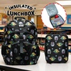 image:imageHot Wheels Cars amp Titles AllOver Print 16 Backpack amp Lunch Kit SetMandalorian and Grogu Black