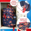 image:imageHot Wheels Cars amp Titles AllOver Print 16 Backpack amp Lunch Kit SetSuperman Logo AOP Navy