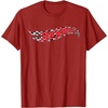 image:imageHot Wheels Checkerboard Logo TShirtCranberry Red