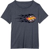 image:imageHot Wheels Flaming Tire TShirtHeather Blue