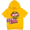 image:imageHot Wheels Hooded TShirt and Fleece Jogger Pants Outfit Set Toddler to Big Kid Sizes 2T  1012Golden Yellow  Gray