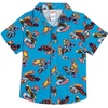 image:imageHot Wheels Matching Family Button Down Shirt Toddler to Adult Sizes 2T  2XLBright Blue