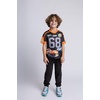 image:imageHot Wheels Mesh Vneck TShirt and French Terry Jogger Pants Outfit Set Toddler to Little Kid Sizes 2T  78Dark Gray  Orange