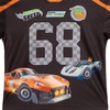 image:imageHot Wheels Mesh Vneck TShirt and French Terry Jogger Pants Outfit Set Toddler to Little Kid Sizes 2T  78Dark Gray  Orange