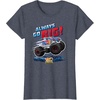 image:imageHot Wheels Monster Trucks  Always Go Big TShirtHeather Blue