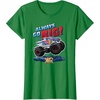 image:imageHot Wheels Monster Trucks  Always Go Big TShirtKelly Green