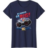 image:imageHot Wheels Monster Trucks  Always Go Big TShirtNavy Blue