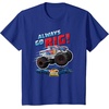 image:imageHot Wheels Monster Trucks  Always Go Big TShirtRoyal Blue