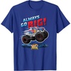 image:imageHot Wheels Monster Trucks  Always Go Big TShirtRoyal Blue
