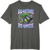 image:imageHot Wheels Monster Trucks  Big Actions Lightning Bolts TShirtAsphalt Grey