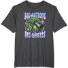 image:imageHot Wheels Monster Trucks  Big Actions Lightning Bolts TShirtDark Heather Grey