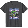 image:imageHot Wheels Monster Trucks  Big Actions Lightning Bolts TShirtDark Heather Grey