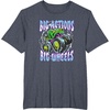 image:imageHot Wheels Monster Trucks  Big Actions Lightning Bolts TShirtHeather Blue