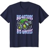 image:imageHot Wheels Monster Trucks  Big Actions Lightning Bolts TShirtNavy Blue