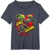 image:imageHot Wheels Monster Trucks  Epic Crushing TShirtHeather Blue