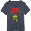 image:imageHot Wheels Monster Trucks  Epic Crushing TShirtHeather Blue