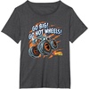 image:imageHot Wheels Monster Trucks  Go Big Go Hot Wheels TShirtDark Heather Grey