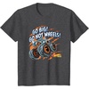 image:imageHot Wheels Monster Trucks  Go Big Go Hot Wheels TShirtDark Heather Grey