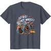 image:imageHot Wheels Monster Trucks  Go Big Go Hot Wheels TShirtHeather Blue