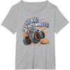 image:imageHot Wheels Monster Trucks  Go Big Go Hot Wheels TShirtHeather Grey
