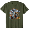 image:imageHot Wheels Monster Trucks  Go Big Go Hot Wheels TShirtOlive Green