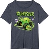 image:imageHot Wheels Monster Trucks  Gunkster TShirtHeather Blue
