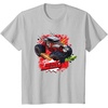 image:imageHot Wheels Monster Trucks  Heart Breaker TShirtSilver Grey