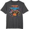image:imageHot Wheels Monster Trucks  Mother of Birthday Boy TShirtDark Heather Grey