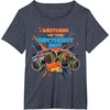 image:imageHot Wheels Monster Trucks  Mother of Birthday Boy TShirtHeather Blue