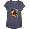 image:imageHot Wheels Monster Trucks  Trash and Smash TShirtHeather Blue