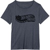 image:imageHot Wheels Monster Trucks Black Logo TShirtHeather Blue