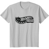 image:imageHot Wheels Monster Trucks Black Logo TShirtSilver Grey
