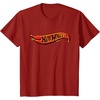 image:imageHot Wheels Red and Yellow Logo TShirtCranberry Red