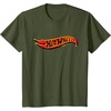 image:imageHot Wheels Red and Yellow Logo TShirtOlive Green